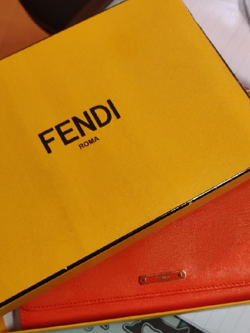Fendi long wallet, orange - Picture 2 of 6